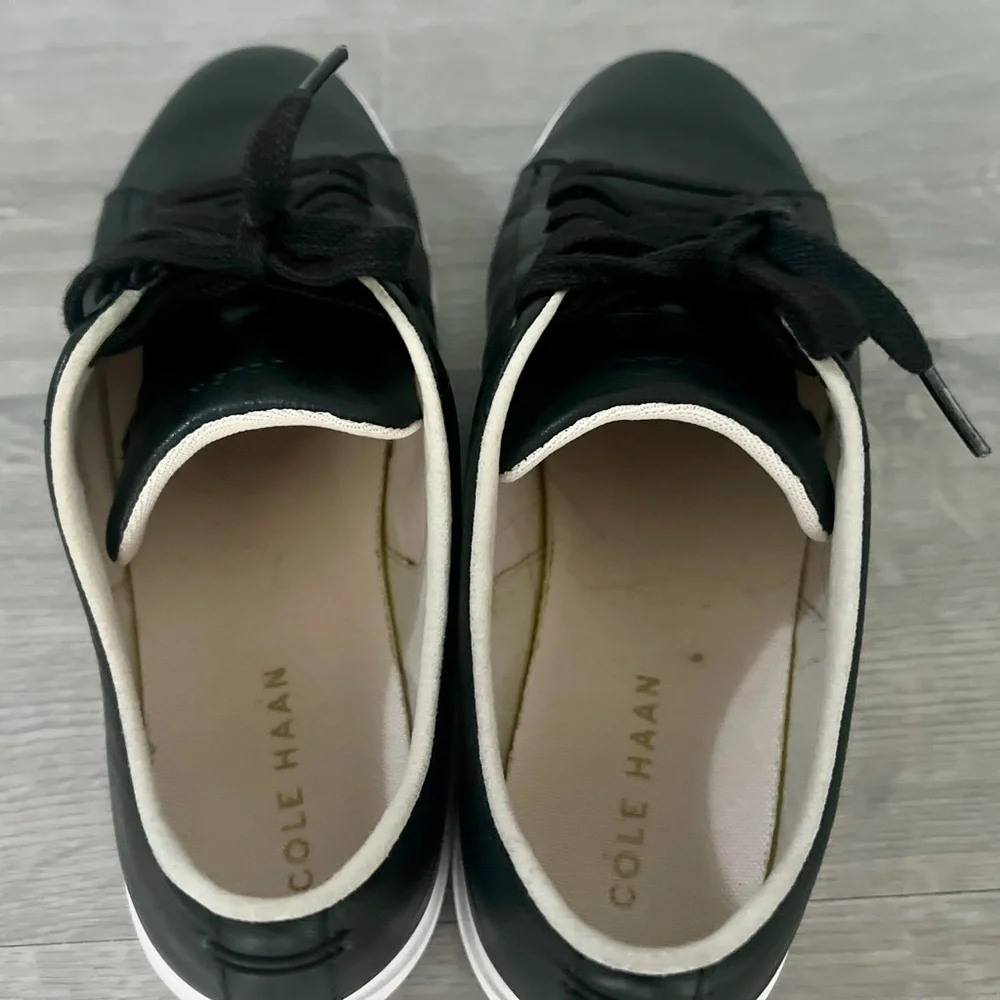 Women’s Black Cole Haan Grand Crosscourt II Sneakers, Women 8, Sezane Jack - Picture 5 of 9